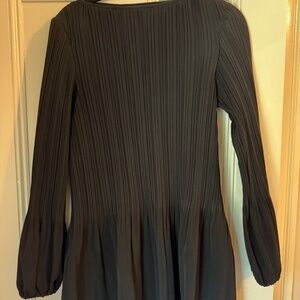 Maje Pleated Crepe Dress